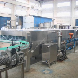Spray pasteurization tunnel