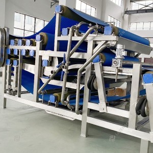 Belt type juice press